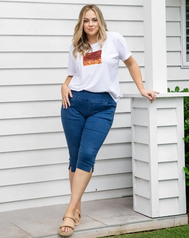 Slip On Capri
