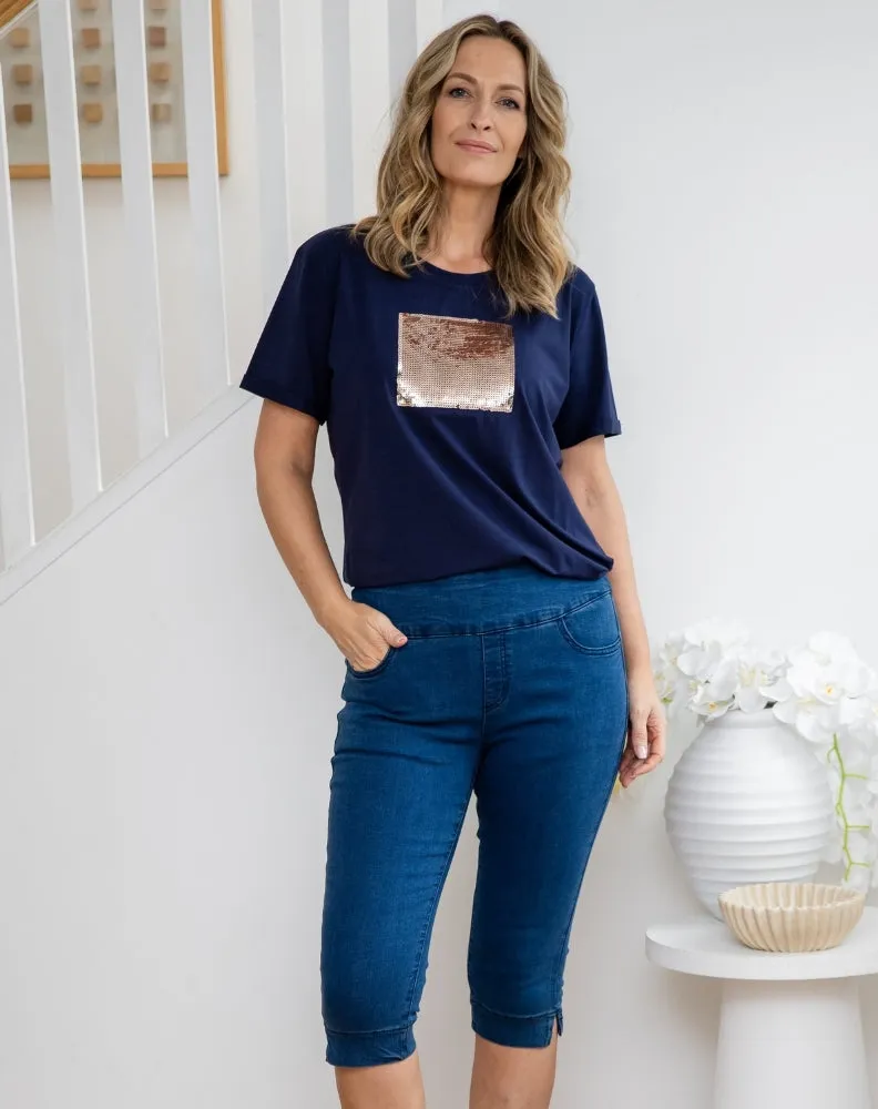 Slip On Capri