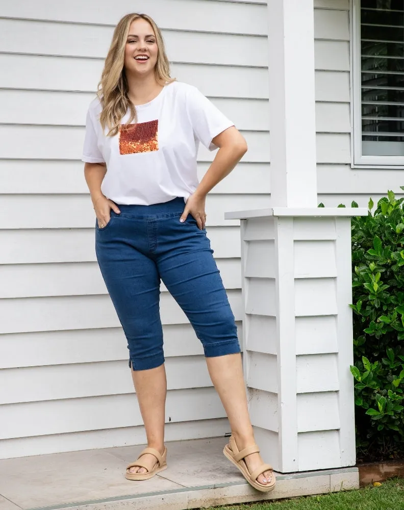 Slip On Capri