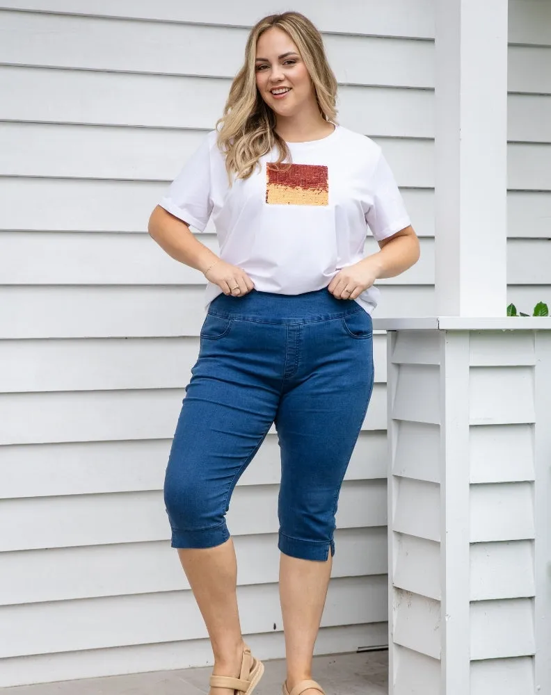 Slip On Capri