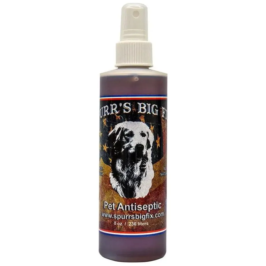 Spurr's Big Fix Antiseptic Spray for Dog Hot-Spots Cuts 8 oz.