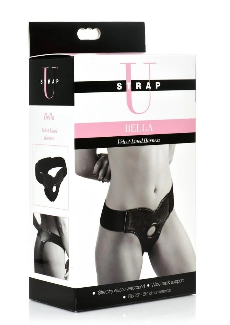 Strap U Bella Velvet-Lined Elastic Strap-On Harness