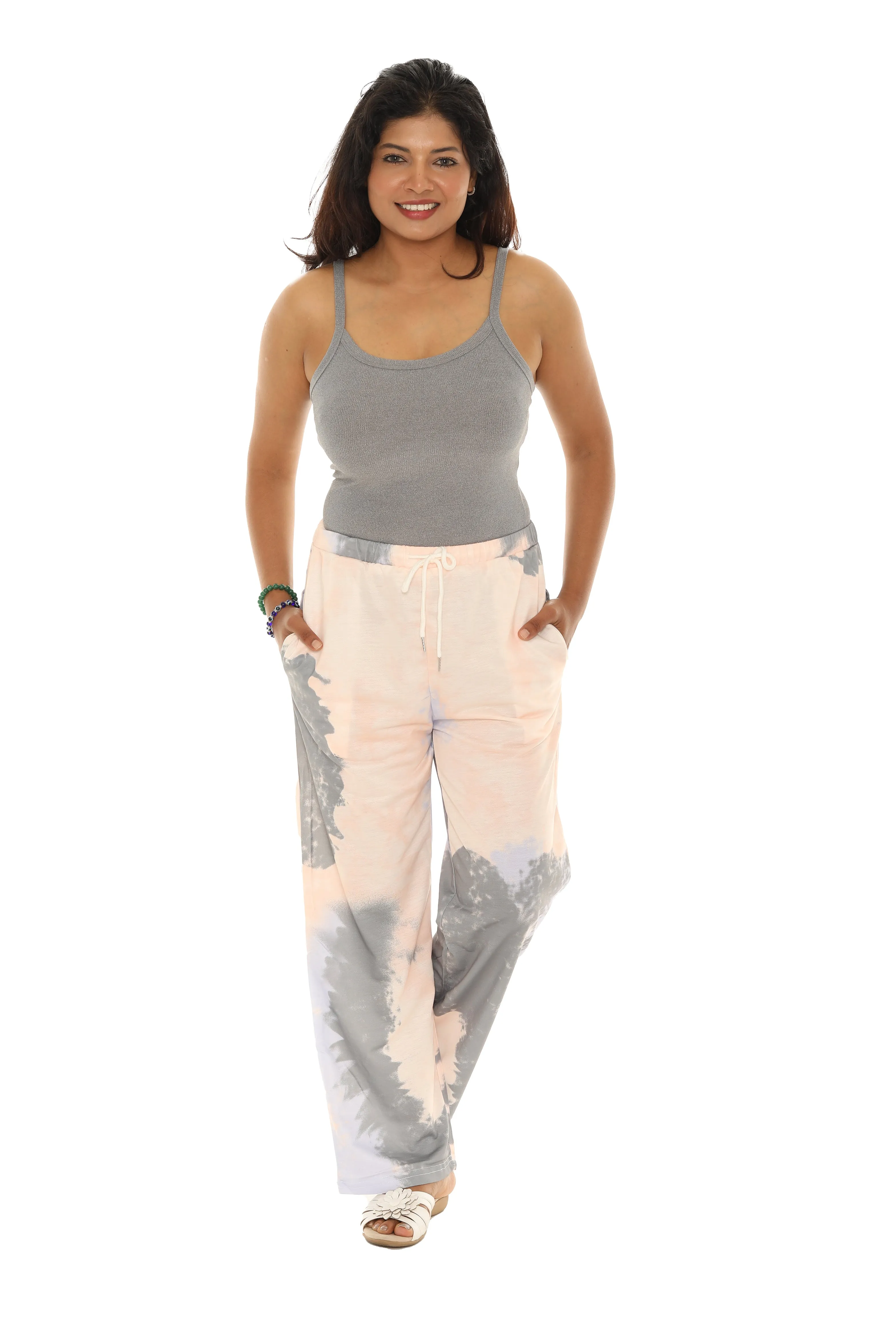 Tie-Dye Pocket Casual Pants