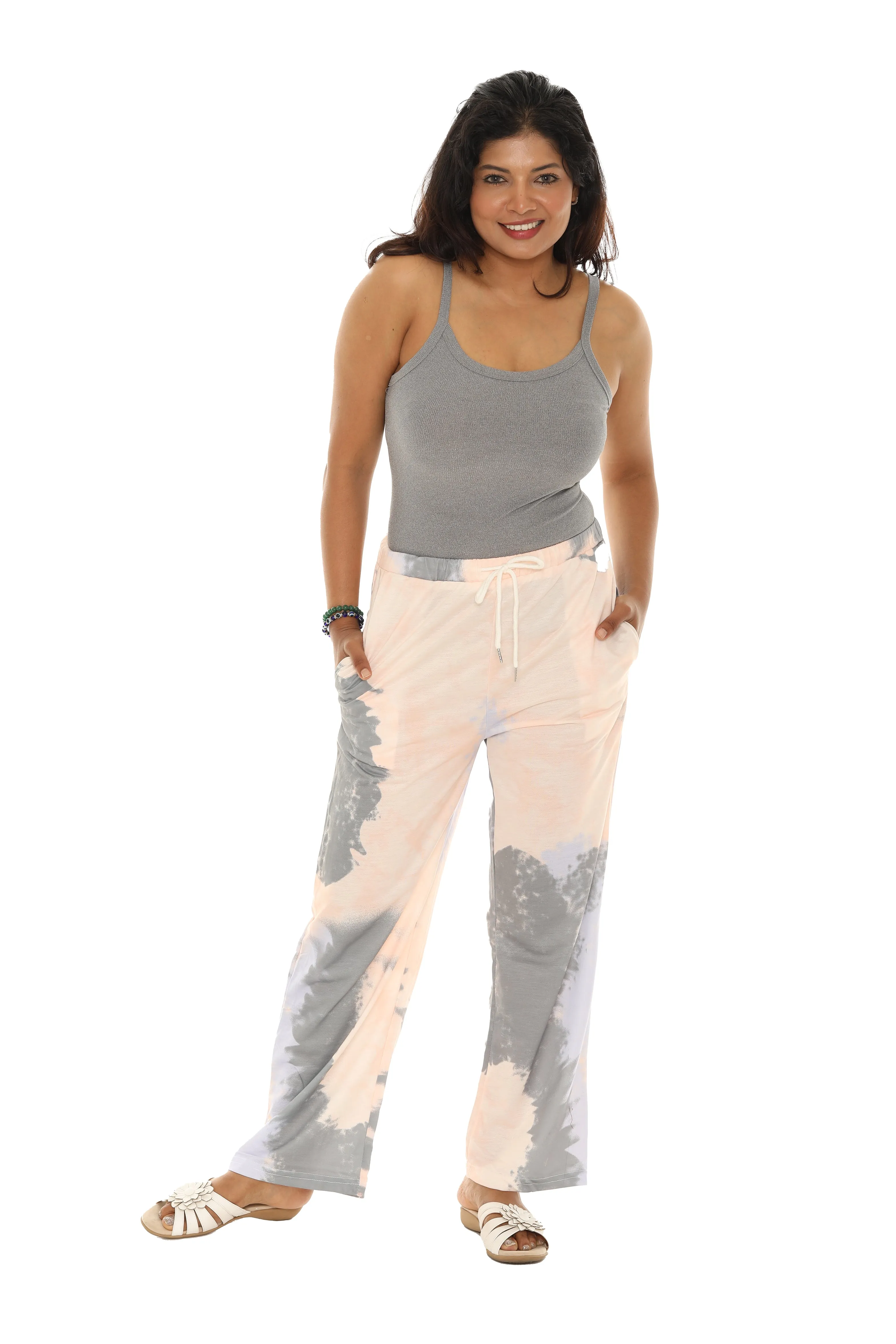 Tie-Dye Pocket Casual Pants