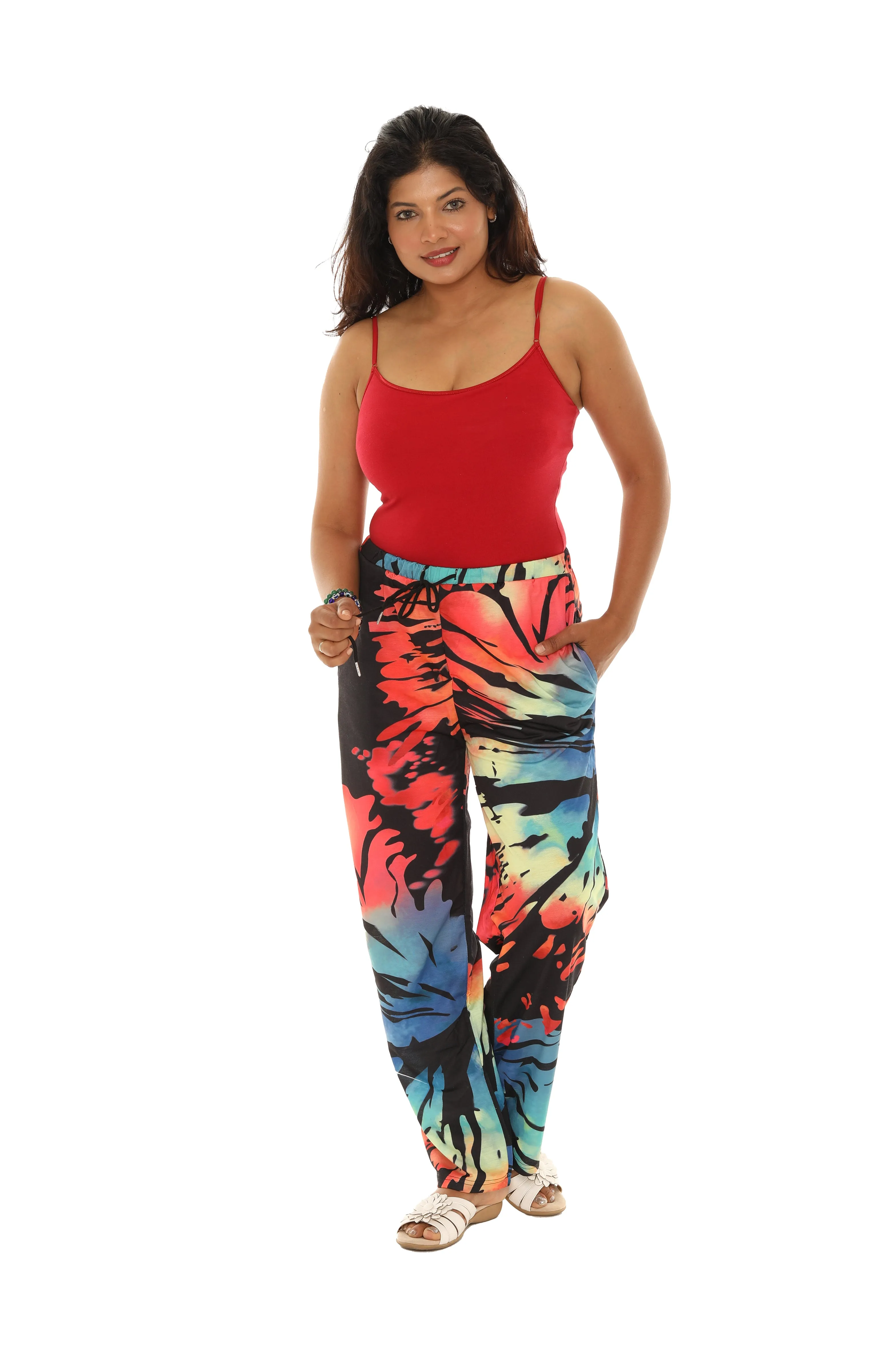 Tie-Dye Pocket Casual Pants