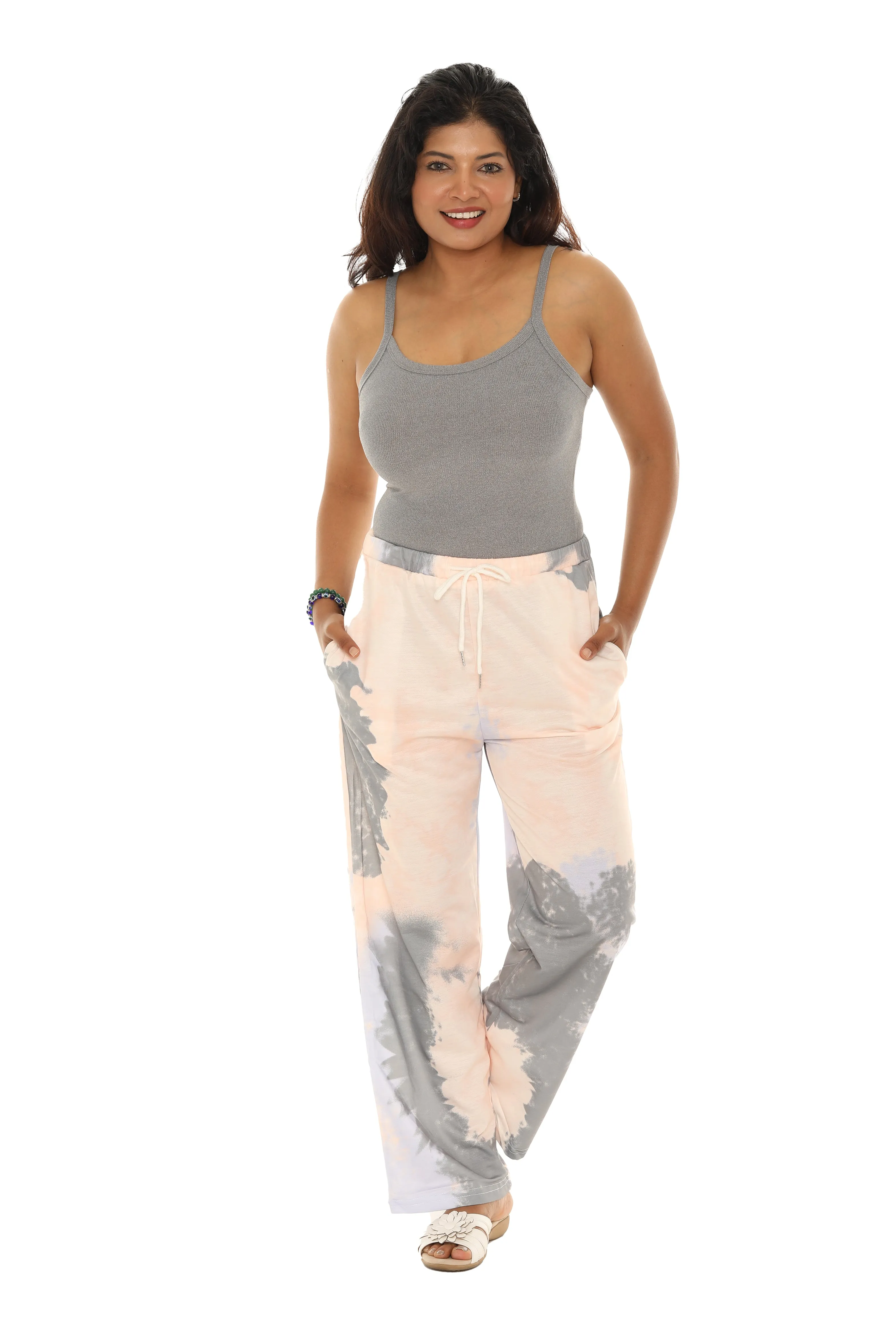 Tie-Dye Pocket Casual Pants