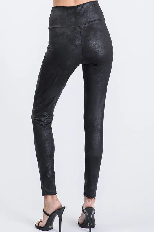 Time To Shine Faux Leather Leggings