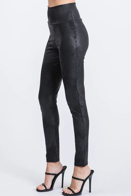Time To Shine Faux Leather Leggings