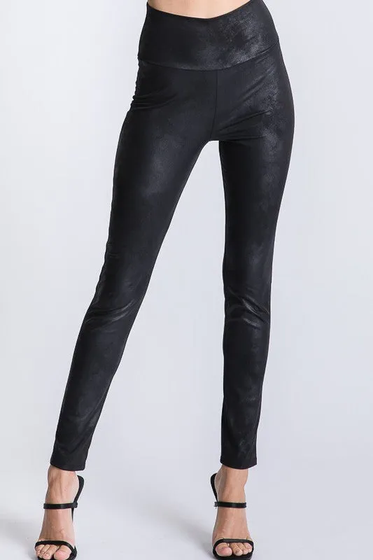 Time To Shine Faux Leather Leggings