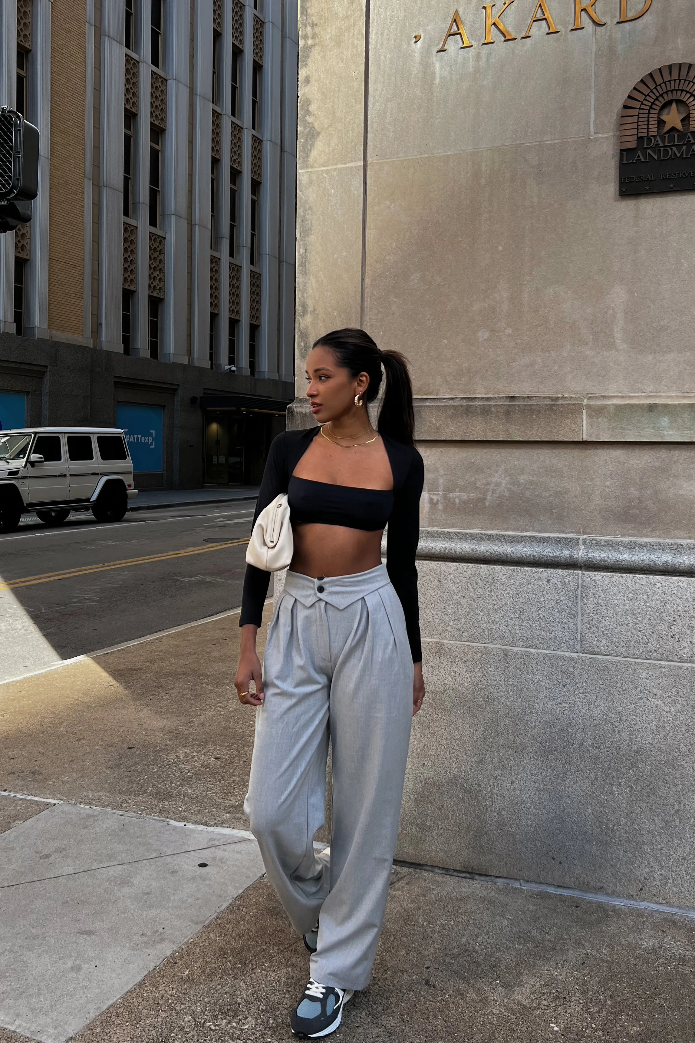 Trixie Straight Leg Pleated Trouser