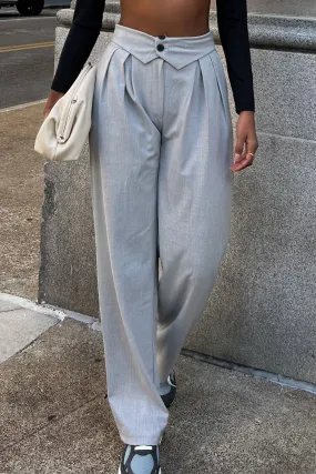 Trixie Straight Leg Pleated Trouser