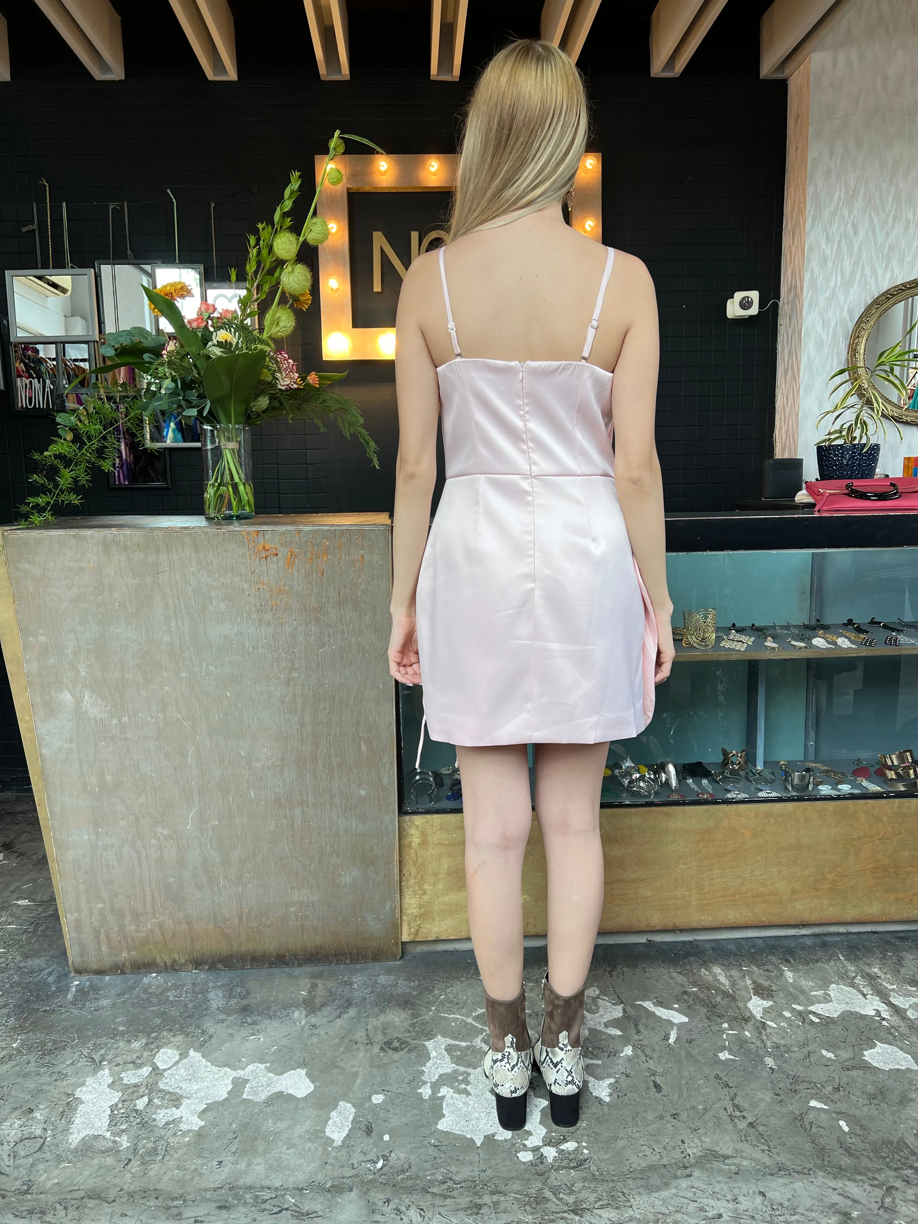 Vestido rosa flor