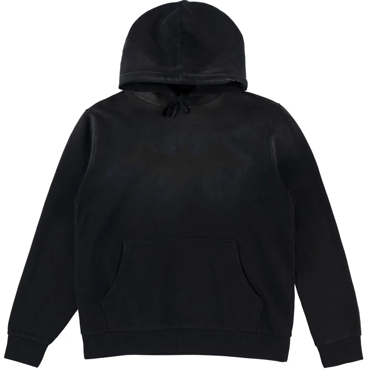Welcome x Batman Bat Logo Sun Fade Hoodie - Black