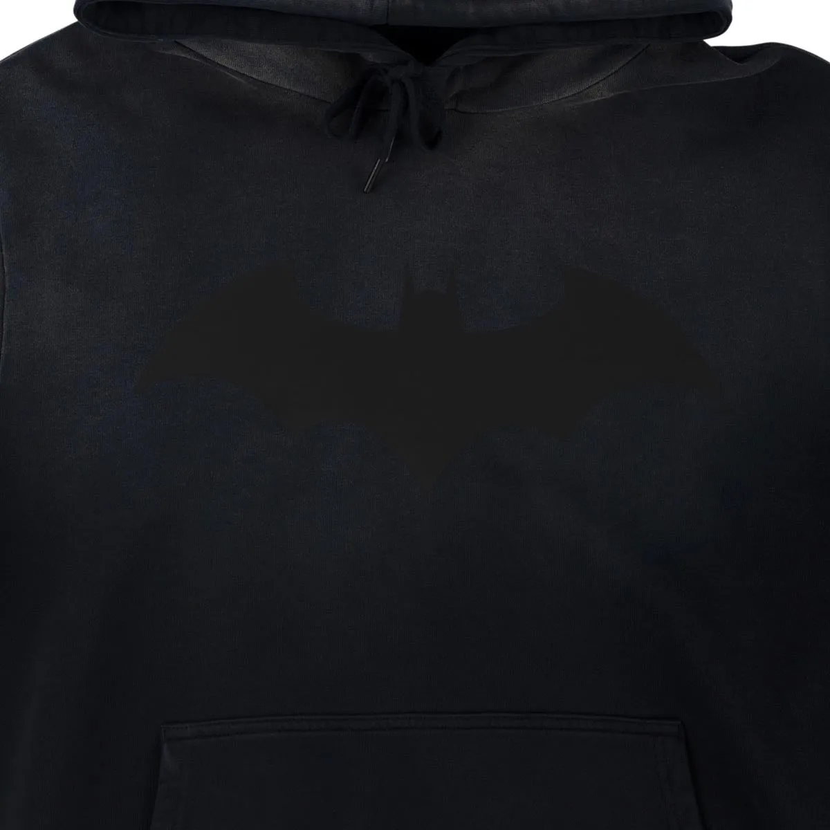 Welcome x Batman Bat Logo Sun Fade Hoodie - Black