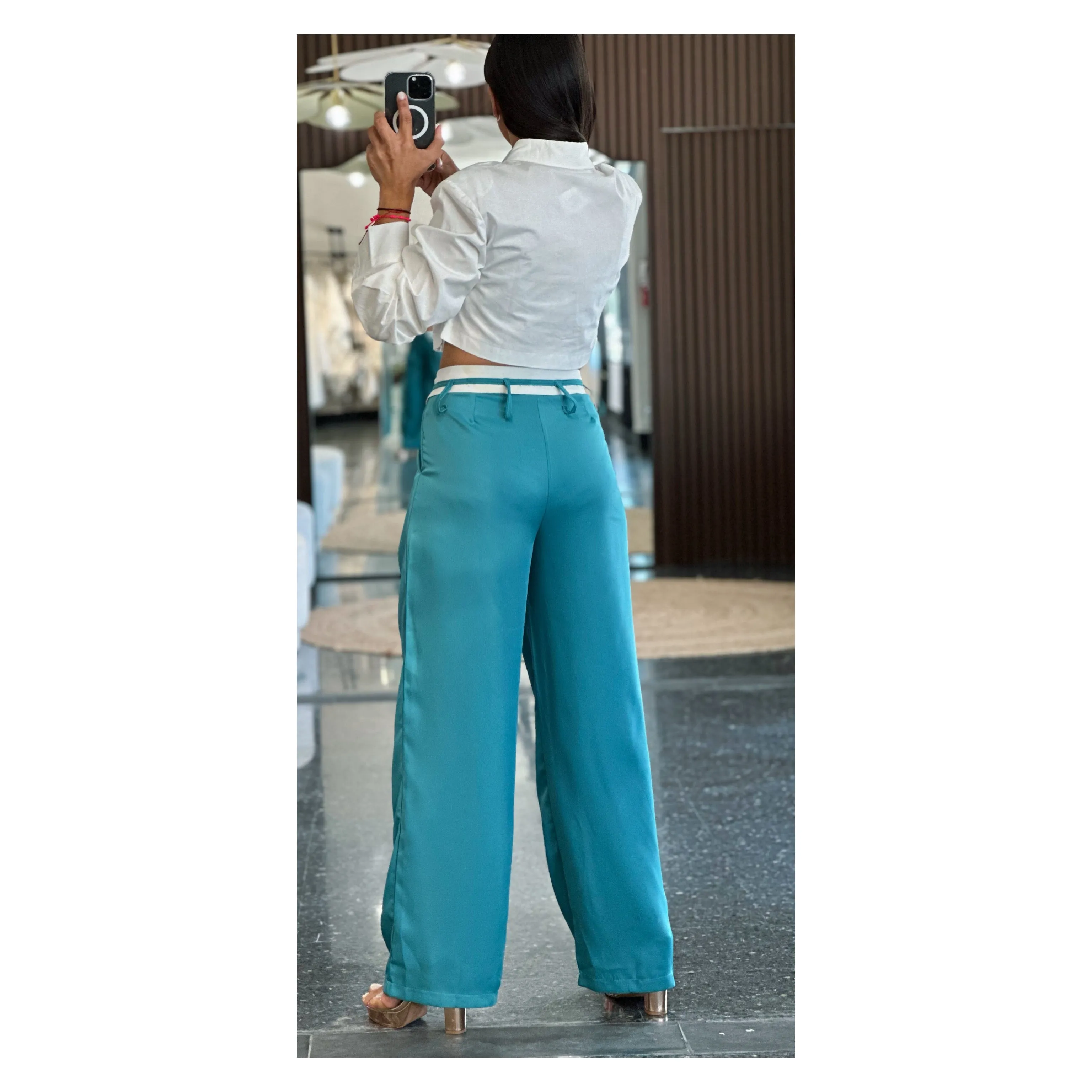Wide Leg Slack Pants