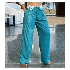 Wide Leg Slack Pants