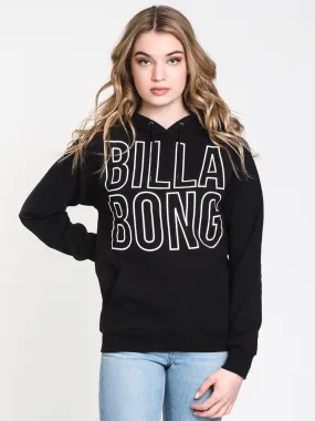 WOMENS LEGACY PULLOVER HOODIE - BLACK - CLEARANCE