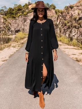 Your New Obsession Long Sleeve Round Neck Dress